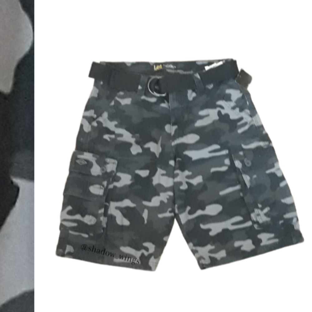 Lee Men's Legendary Wyoming Cargo Shorts / Size 30 Lee Camo Belted Cargo Shorts